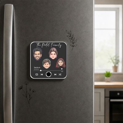 Personalized Family Theme Musical Fridge Magnet
